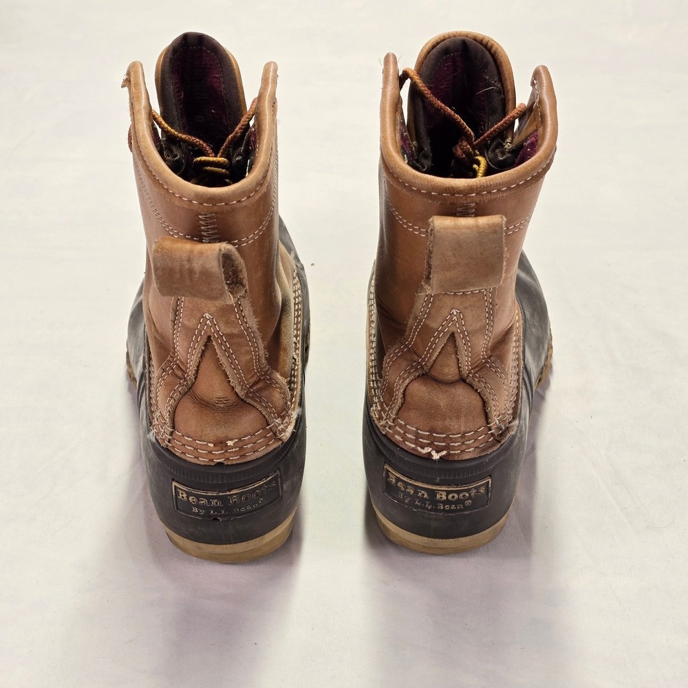 LL Bean Gore Tex Insulated Duck Boots Leather Women's Size 9 Made in USA - Picture 5 of 10